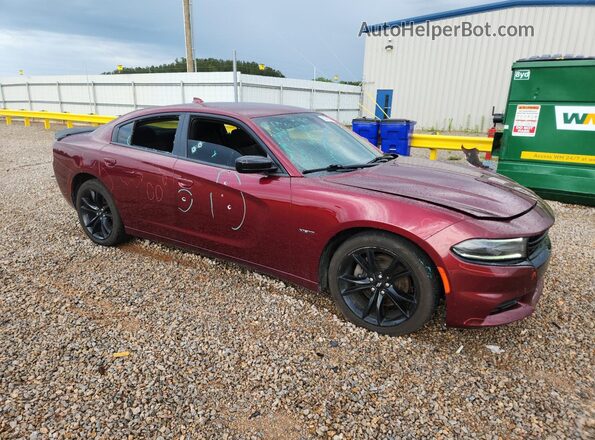 2C3CDXCT1HH587711 2017 DODGE CHARGER Burgundy წინა მარჯვენა