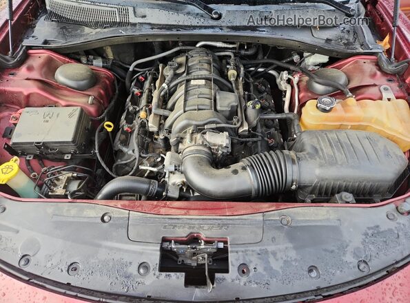 2C3CDXCT1HH587711 2017 DODGE CHARGER Burgundy უკანა სალონის ხედი