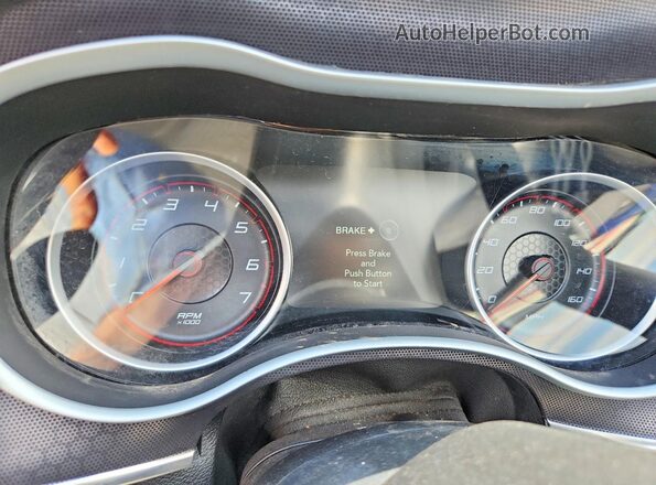 2C3CDXCT1HH635210 2017 DODGE CHARGER Burgundy Instrument cluster view
