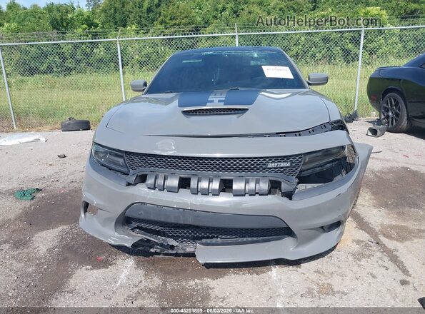 2C3CDXCT1HH643386 2017 DODGE CHARGER Gray Widok wnętrza z tyłu