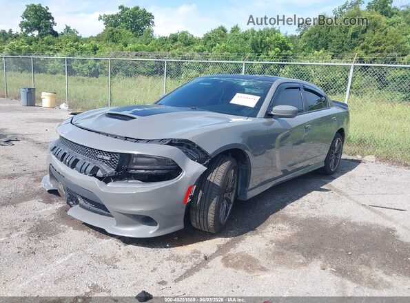 2C3CDXCT1HH643386 2017 DODGE CHARGER Gray Przód lewy