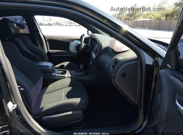 2C3CDXCT1KH575680 2019 DODGE CHARGER Черный Вид салона спереди