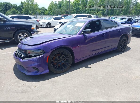2C3CDXCT1PH707912 2023 DODGE CHARGER Purple Vista tres cuartos delantera izquierda