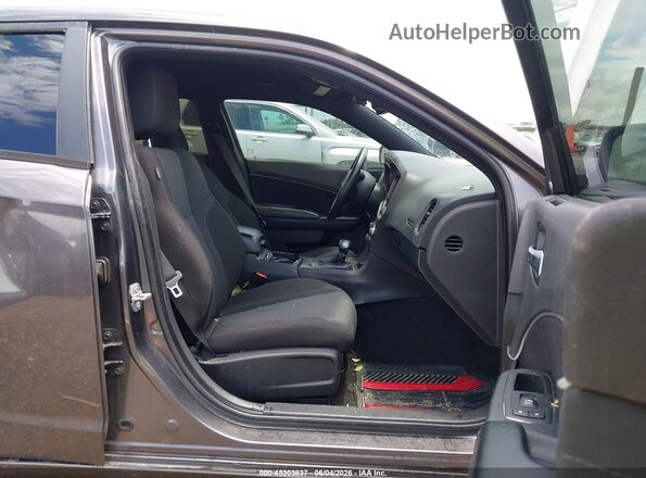 2C3CDXCT2GH115189 2016 DODGE CHARGER Gray Front interior view