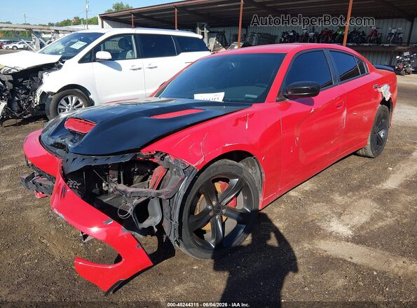 2C3CDXCT2GH196520 2016 DODGE CHARGER Red Передня ліва чверть