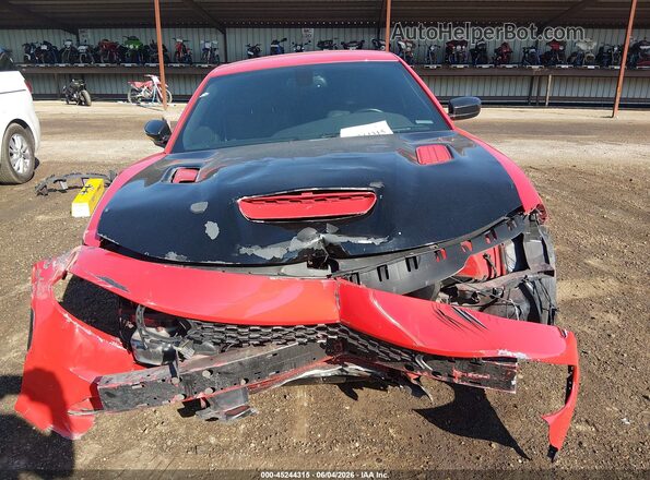 2C3CDXCT2GH196520 2016 DODGE CHARGER Red Вид задньої частини салону