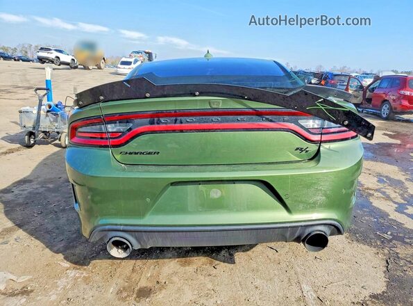 2C3CDXCT2NH221283 2022 DODGE CHARGER Green Widok z tyłu