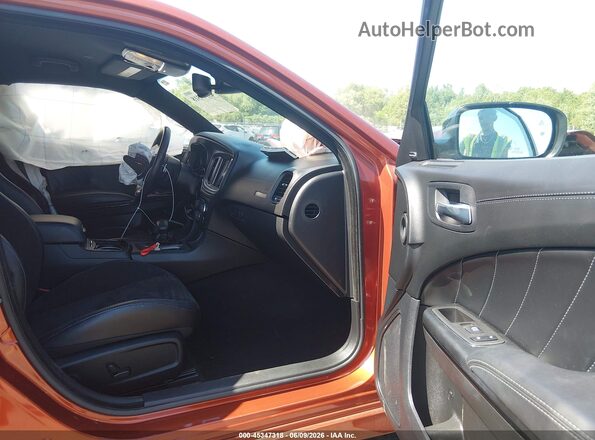 2C3CDXCT2PH501448 2023 DODGE CHARGER Orange Вид салону спереду