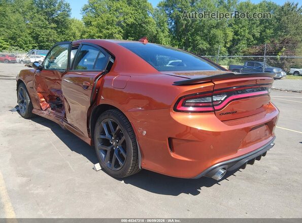 2C3CDXCT2PH501448 2023 DODGE CHARGER Orange Задня ліва чверть