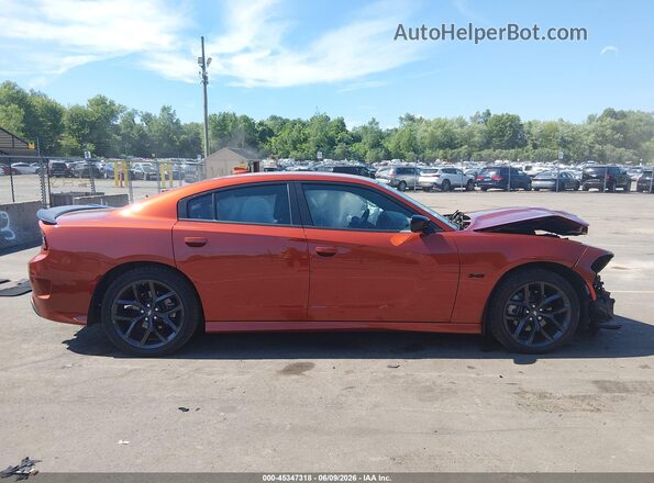 2C3CDXCT2PH501448 2023 DODGE CHARGER Orange Панорамний вид салону 360°
