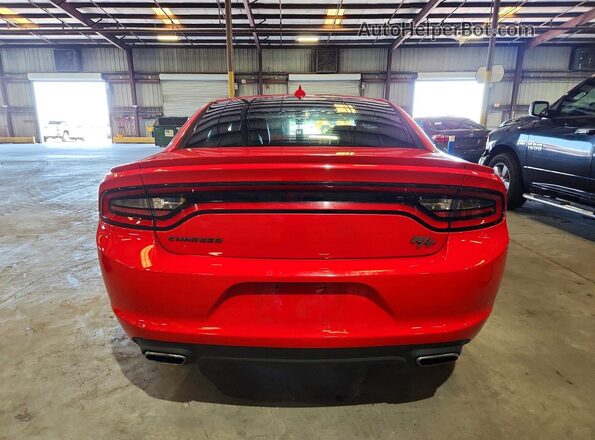 2C3CDXCT3FH902246 2024 DODGE CHARGER Red Widok z tyłu