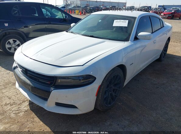 2C3CDXCT3GH227239 2016 DODGE CHARGER White წინა მარცხენა ხედი სამი მეოთხედიდან