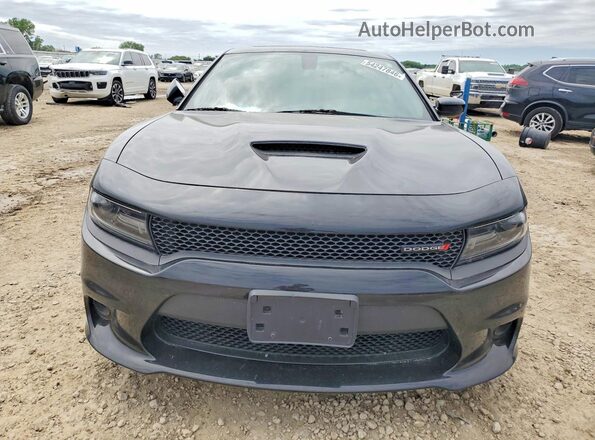 2C3CDXCT3MH608875 2021 DODGE CHARGER Black Դիմացի տեսք