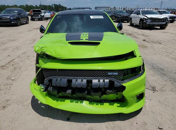2C3CDXCT3PH671754 2023 DODGE CHARGER Зеленый Вид спереди