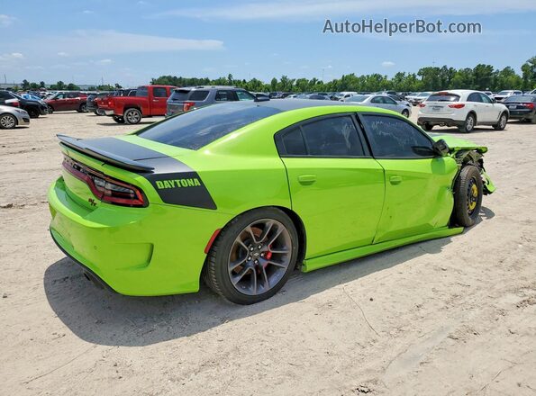 2C3CDXCT3PH671754 2023 DODGE CHARGER Зеленый Задняя правая четверть