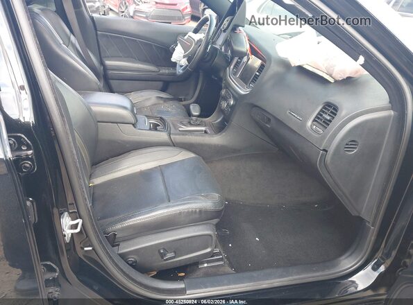 2C3CDXCT4GH112889 2016 DODGE CHARGER Black წინა სალონის ხედი