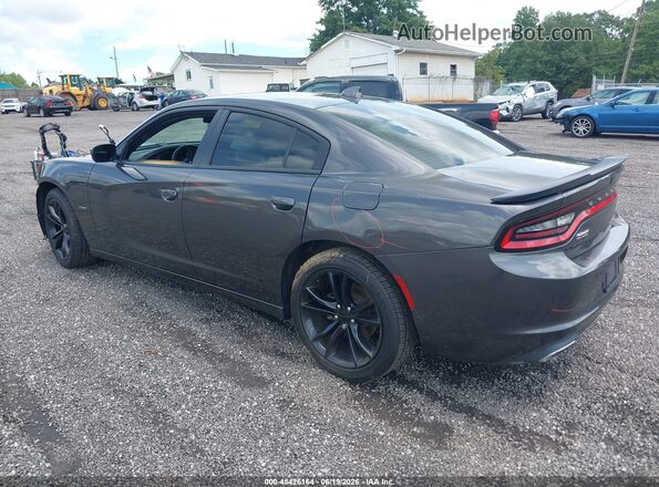 2C3CDXCT4GH127456 2016 DODGE CHARGER Gray Rear left