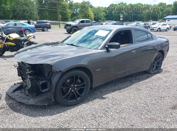 2C3CDXCT4GH127456 2016 DODGE CHARGER Gray Front left