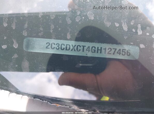 2C3CDXCT4GH127456 2016 DODGE CHARGER Gray Engine compartment view