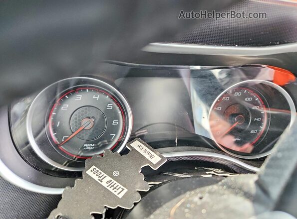 2C3CDXCT4GH241926 2016 DODGE CHARGER Silver Вид щитка приладів
