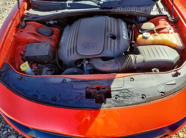 2C3CDXCT4HH518446 2017 DODGE CHARGER Orange უკანა სალონის ხედი