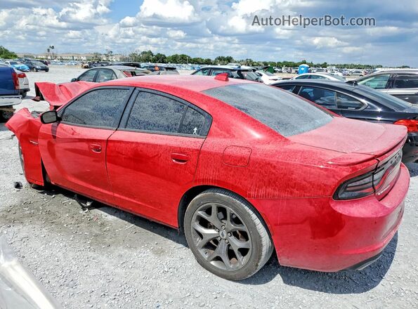 2C3CDXCT4HH576072 2017 DODGE CHARGER Red Հետևի ձախ