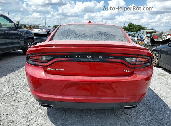 2C3CDXCT4HH576072 2017 DODGE CHARGER Red Հետևի տեսք