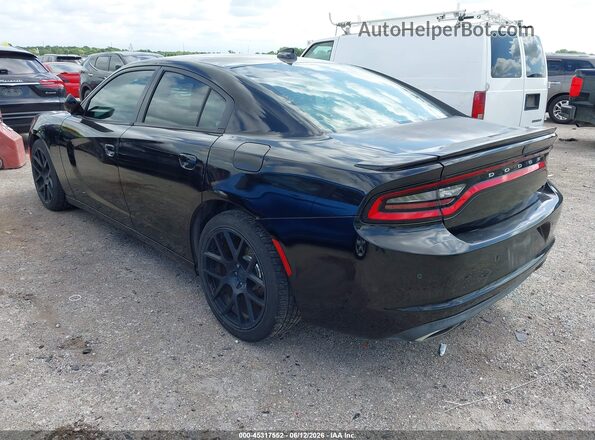 2C3CDXCT4JH167284 2018 DODGE CHARGER Black Trasero izquierdo