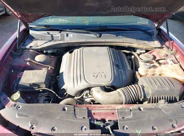2C3CDXCT4JH307477 2018 DODGE CHARGER Maroon Vista trasera