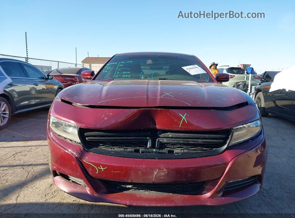 2C3CDXCT4JH307477 2018 DODGE CHARGER Maroon Vista del cuadro de instrumentos