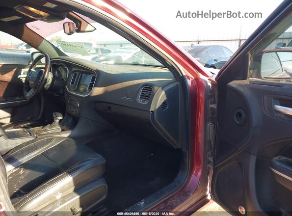 2C3CDXCT4JH307477 2018 DODGE CHARGER Maroon Vista interior delantera