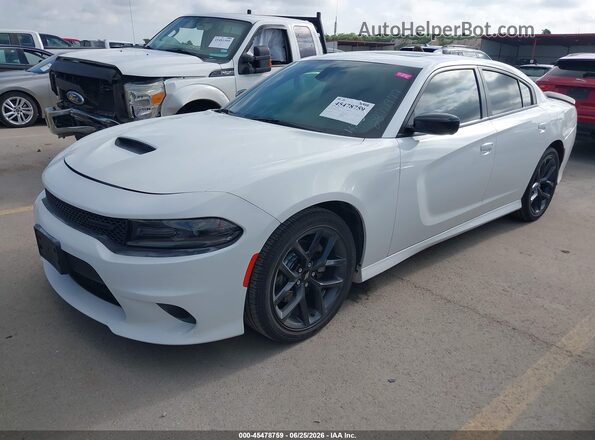 2C3CDXCT4MH633784 2021 DODGE CHARGER White Przód lewy