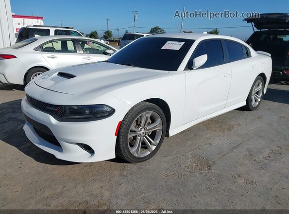 2C3CDXCT4NH264328 2022 DODGE CHARGER White Передня ліва чверть