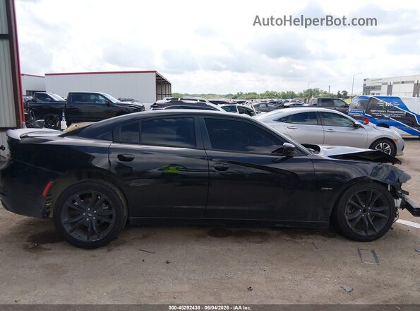 2C3CDXCT5HH609421 2017 DODGE CHARGER Black უკანა სალონის ხედი