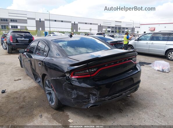 2C3CDXCT5HH609421 2017 DODGE CHARGER Black უკანა მარცხენა