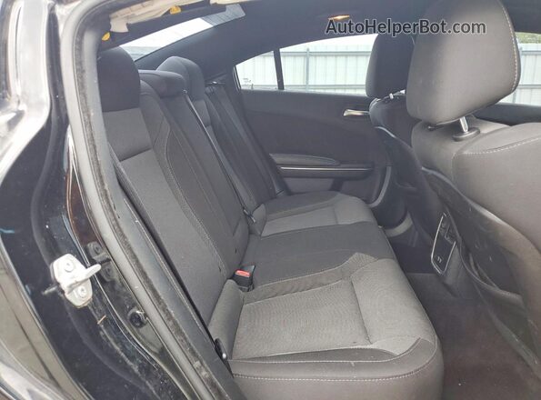 2C3CDXCT5JH142314 2018 DODGE CHARGER Black Vista de los asientos traseros