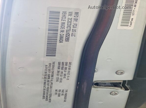 2C3CDXCT5LH252959 2020 DODGE CHARGER Silver ძრავის განყოფილების ხედი