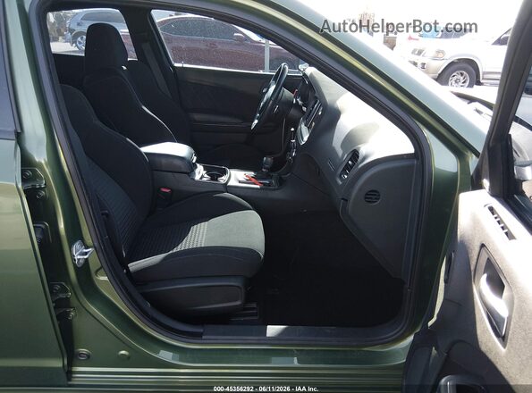 2C3CDXCT5NH197867 2022 DODGE CHARGER Green Front interior view