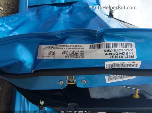 2C3CDXCT5PH616240 2023 DODGE CHARGER Blue Vista del compartimento del motor