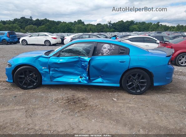 2C3CDXCT5PH616240 2023 DODGE CHARGER Blue Vista interior de 360 grados