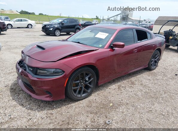 2C3CDXCT6HH567583 2017 DODGE CHARGER Red Առջևի ձախ երեք քառորդ տեսարան