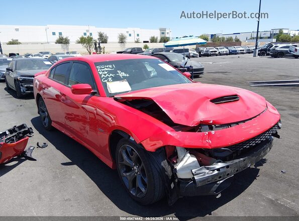 2C3CDXCT6KH597920 2019 DODGE CHARGER Red Սալոնի 360 աստիճան տեսք