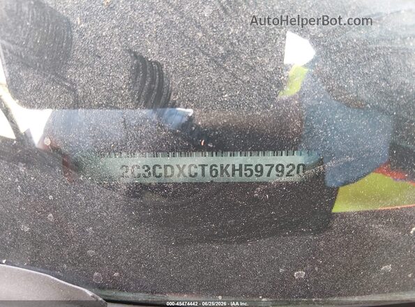 2C3CDXCT6KH597920 2019 DODGE CHARGER Red Շարժիչի բաժամունքի տեսք