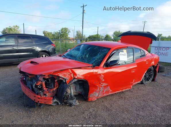 2C3CDXCT6KH722155 2019 DODGE CHARGER Orange Vista frontal