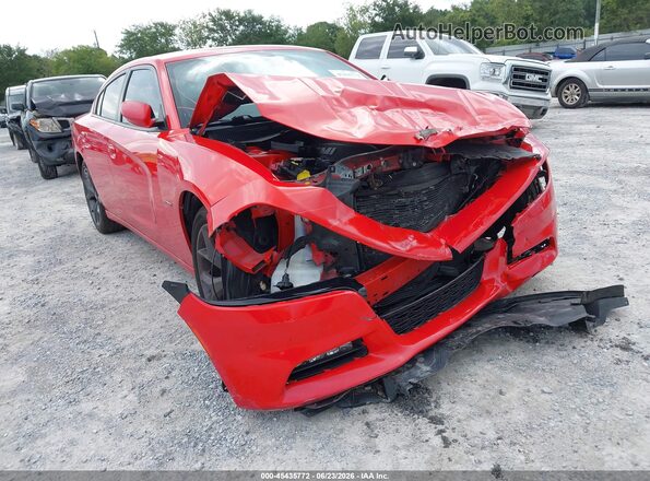 2C3CDXCT7JH200486 2018 DODGE CHARGER Red Вид спереду