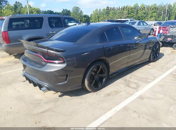 2C3CDXCT7KH508081 2019 DODGE CHARGER Gray Trasero derecho