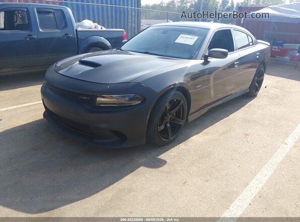 2C3CDXCT7KH508081 2019 DODGE CHARGER Gray Vista tres cuartos delantera izquierda