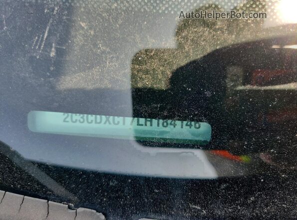 2C3CDXCT7LH184146 2020 DODGE CHARGER Green Vista de la etiqueta del VIN