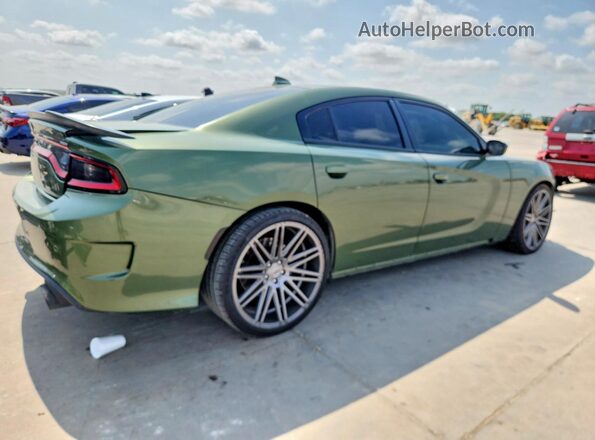 2C3CDXCT7LH184146 2020 DODGE CHARGER Green Trasero derecho