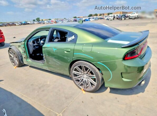 2C3CDXCT7LH184146 2020 DODGE CHARGER Green Trasero izquierdo